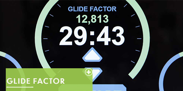 Image of VitaGlide machine monitor showing the Glide factor feature
