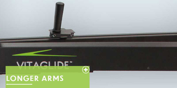 Image of VitaGlide machine new longer arms providing longer stroke